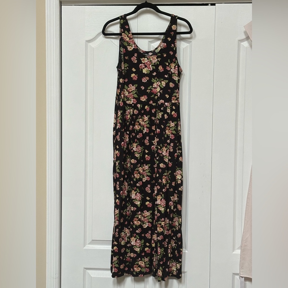 April Cornell Black Floral Maxi Dress S - Picture 2 of 4